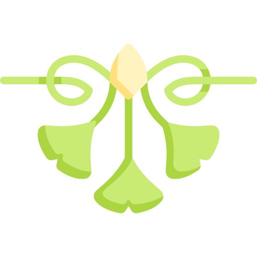 Gingko gingko art nature icon Gingko gingko art nature icon