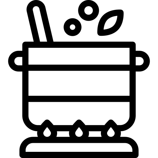 Pot vegetable restaurant pot icon