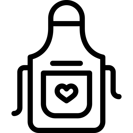 Apron chef uniform cooking apron icon