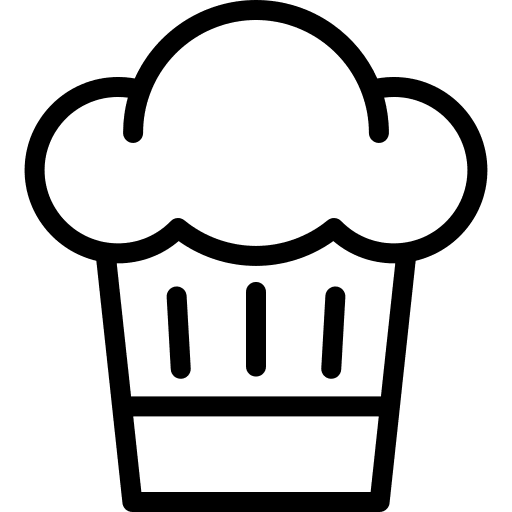 Chef hat fashion chef hat food icon