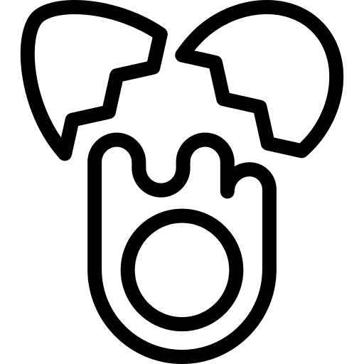 Egg breaking food and restaurant crack icon