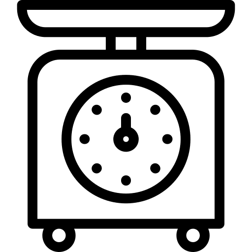 Kitchen scale kitchen scale food balance icon