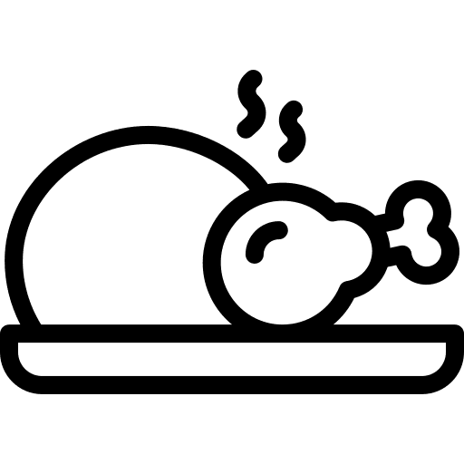 Roast chicken roasted turkey meat roast chicken icon