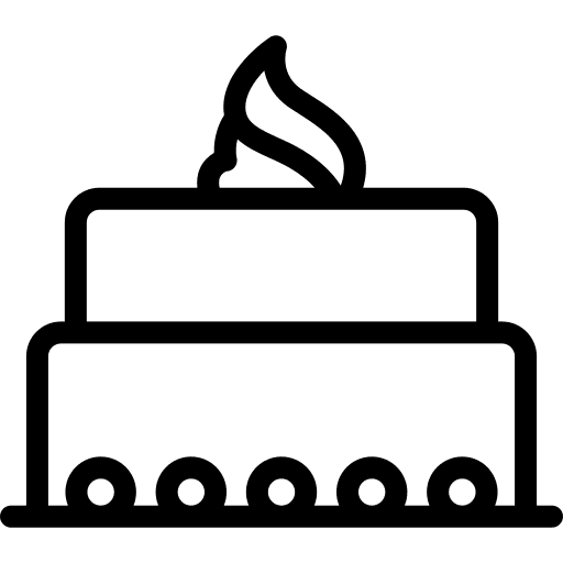 Cake bakery dessert cake icon