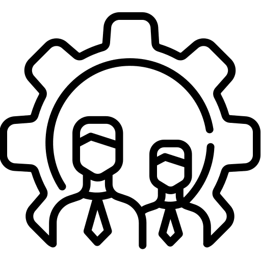 Management business operations organization network icon Management business operations organization network icon