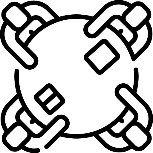 Round table sitting people talking icon