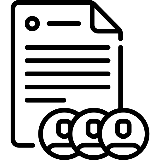 Collaborative file text word icon Collaborative file text word icon