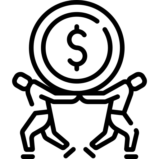 Finance funding support finance icon Finance funding support finance icon