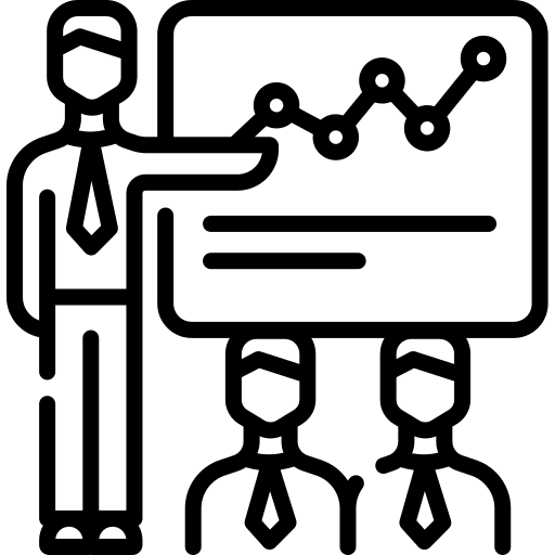 Presentation business and finance session business icon Presentation business and finance session business icon