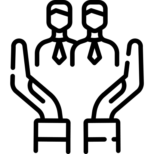 Team manager hands and gestures group icon Team manager hands and gestures group icon