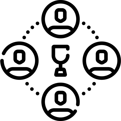 Prize award winner members icon Prize award winner members icon