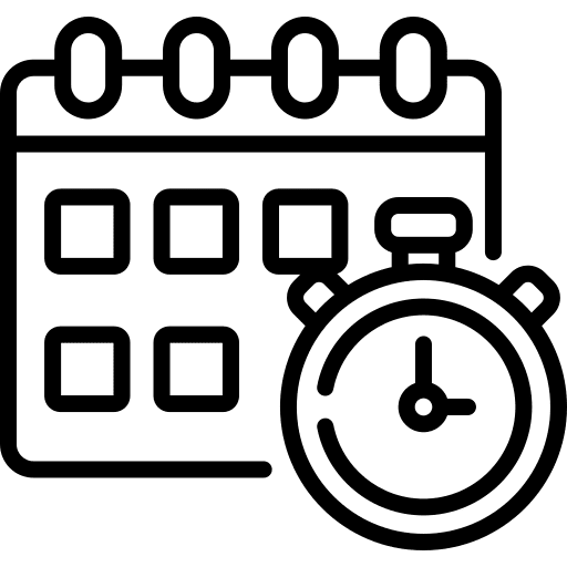 Deadline calendar clock time and date icon Deadline calendar clock time and date icon