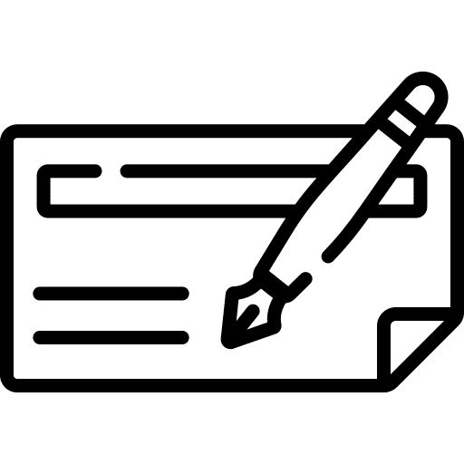 Cheque money economy banking icon Cheque money economy banking icon