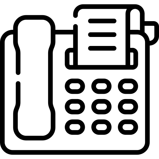 Fax electronics fax office material icon Fax electronics fax office material icon