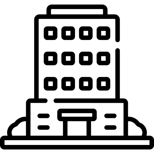 Office buildings architecture and city office block icon Office buildings architecture and city office block icon