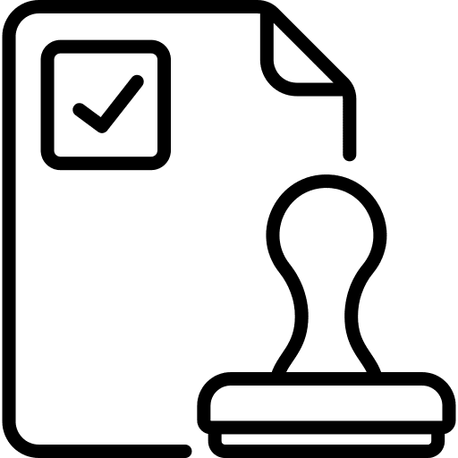 Stamp contract stamp files and folders icon Stamp contract stamp files and folders icon