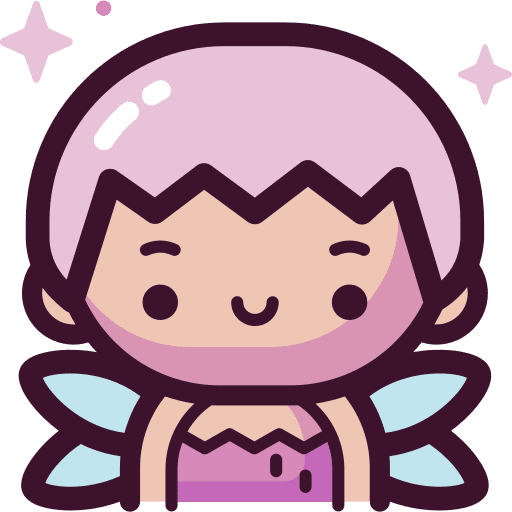 Fairy carnival wings people icon