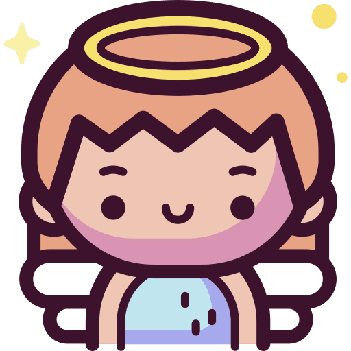 Angel party girl carnival icon