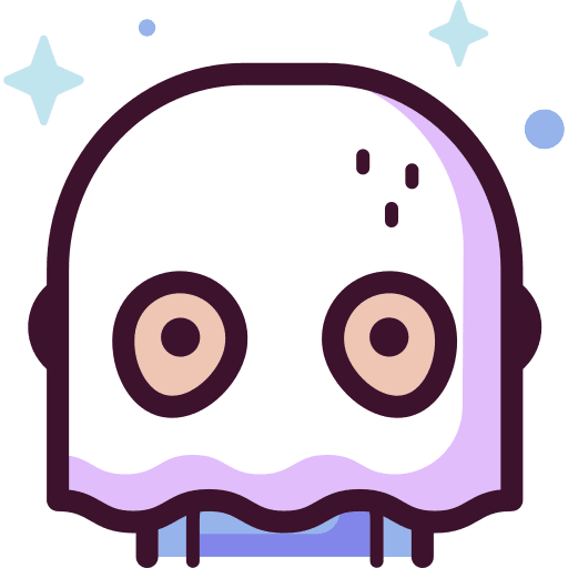 Ghost avatar paranormal halloween icon