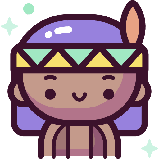 Indian woman carnival costume avatar icon