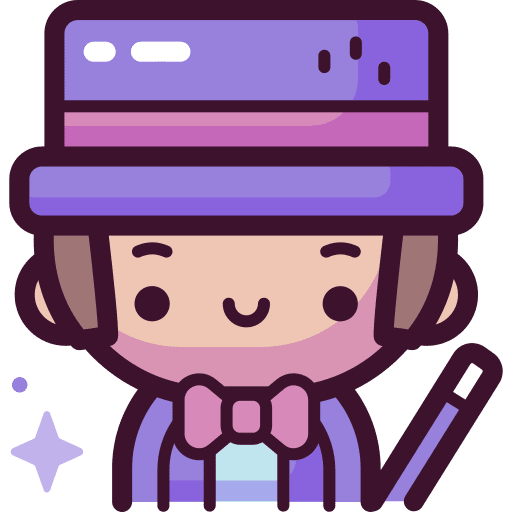 Magician magic hat avatar magic show icon