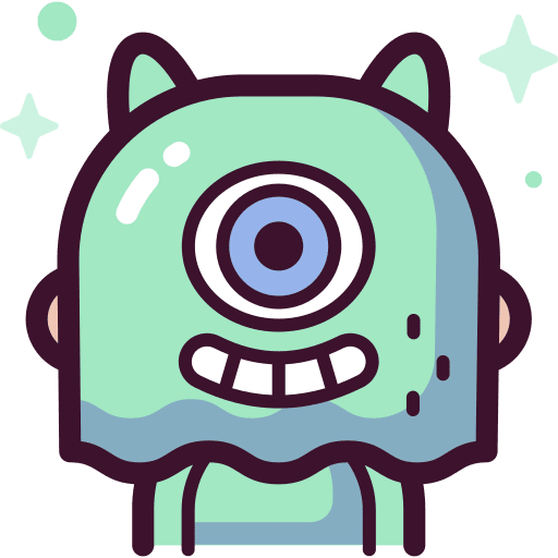 Monster halloween costume avatar icon