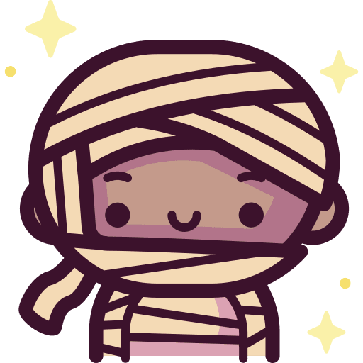 Mummy avatar scary costume icon
