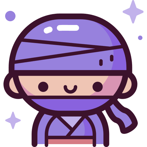 Ninja people costume avatar icon
