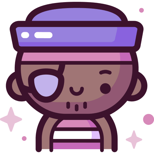 Pirate pirate costume eye patch icon