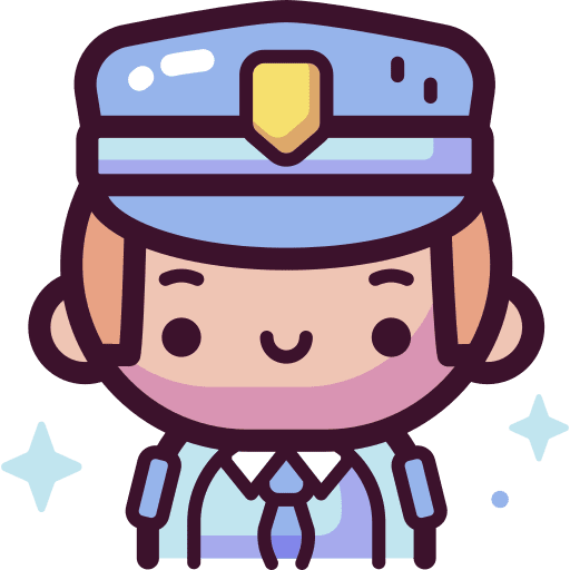 Police avatar officer cop icon