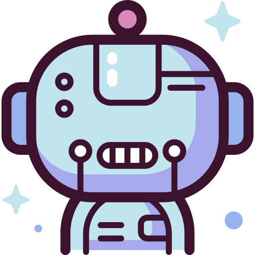 Robot avatar science fiction technology icon