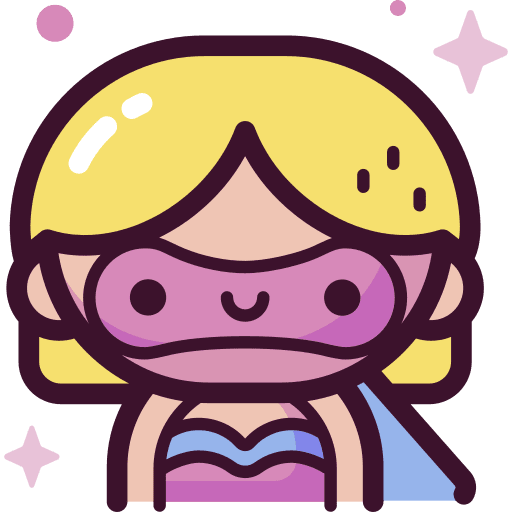 Superheroine avatar mask party icon