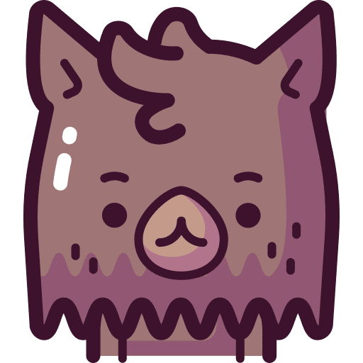 Werewolf beast costume party icon