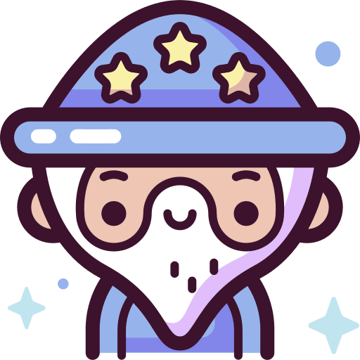 Wizard people magic costume icon