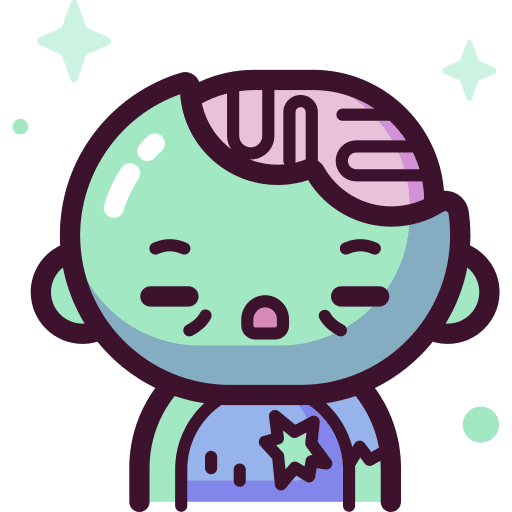 Zombie fear horror party icon