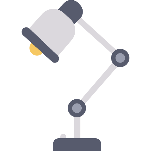 Table lamp furniture and household electronics desk lamp icon