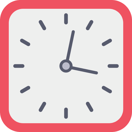 Wall clock hour time and date wall clock icon
