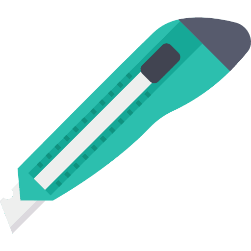 Cutter cutting stationery education icon