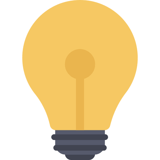 Light bulb business and finance light bulb technology icon