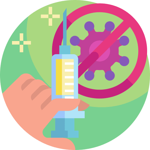 Vaccination coronavirus vaccine syringe icon
