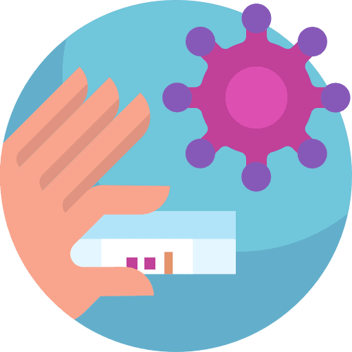 Coronavirus hospital healthcare and medical results icon Coronavirus hospital healthcare and medical results icon