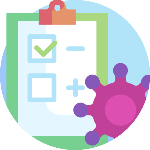 Covid test covid test hospital medical report icon