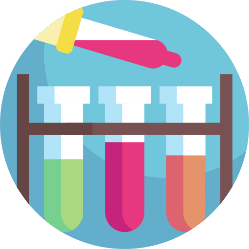 Test lab hospital virus icon