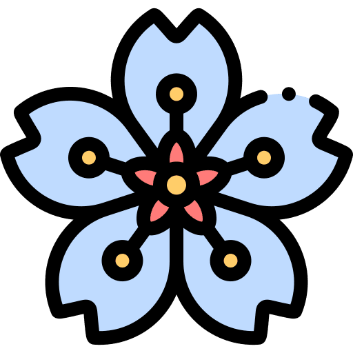 Cherry blossom nature blossom flower icon