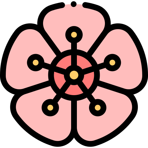Hibiscus nature botanical blossom icon