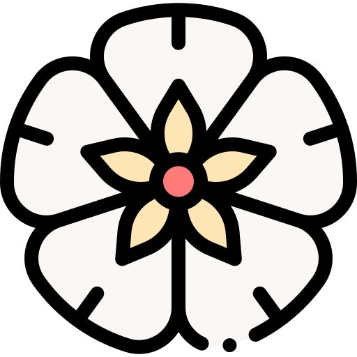 Hydrangea botanical petals hydrangea icon