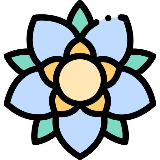 Dahlia petals botanical nature icon