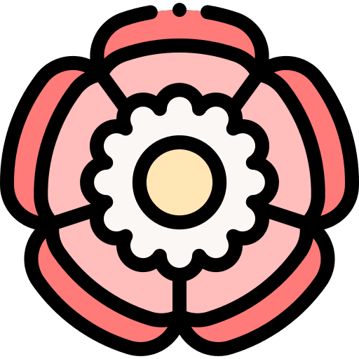 Hibiscus petals nature flower icon