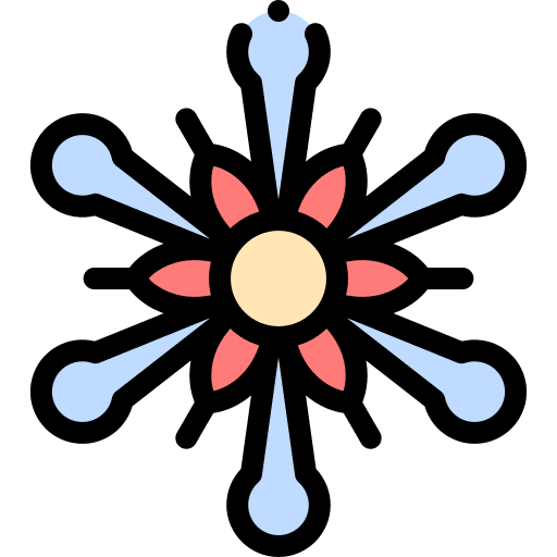 Lantana petals botanical nature icon