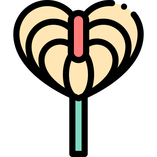 Anthurium botanical flower anthurium icon